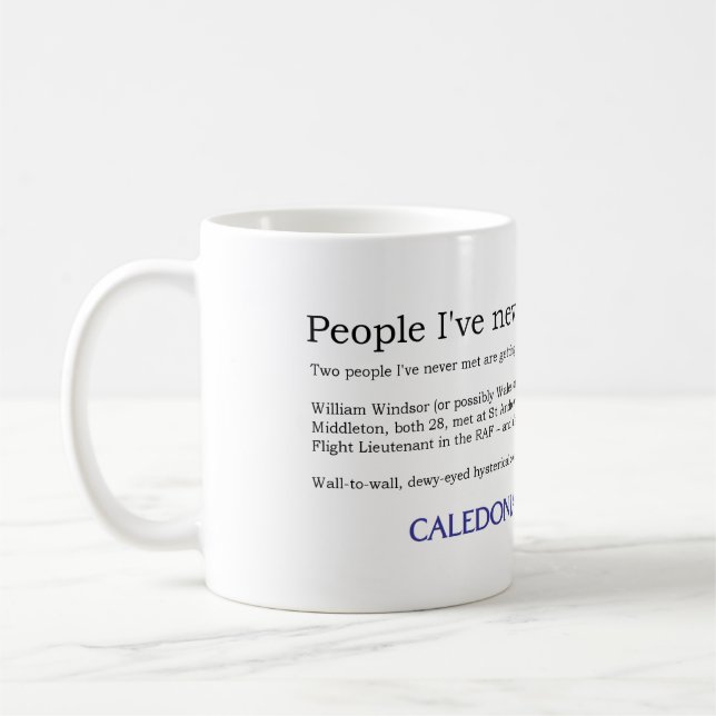 Republikansk kunglig bröllopmugg kaffemugg (Vänster)