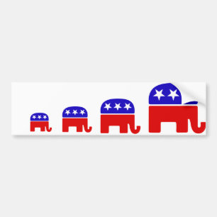 Republikansk logotyp bildekal