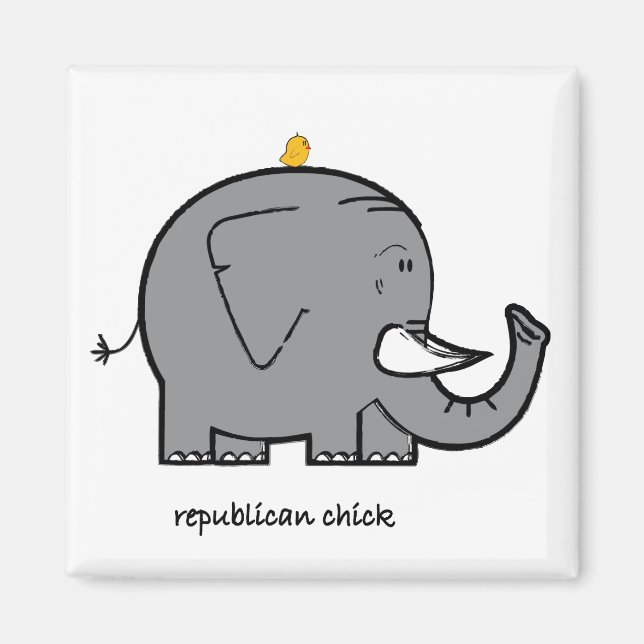 republikansk magnet för chick (Framsidan)