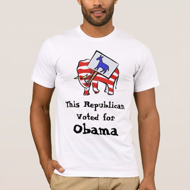 Republikansk Obama supporterT-tröja T Shirt (Framsida)