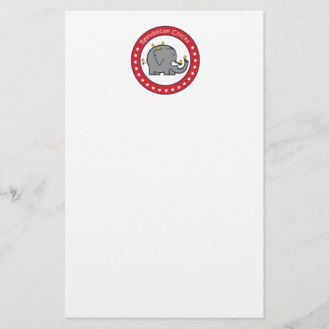 republikanska chickar brevpapper (Framsida)