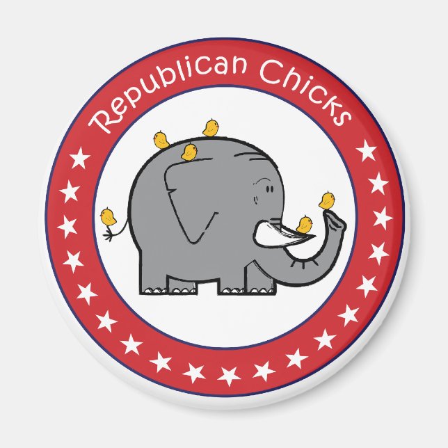 republikanska chickar magnet (Framsidan)