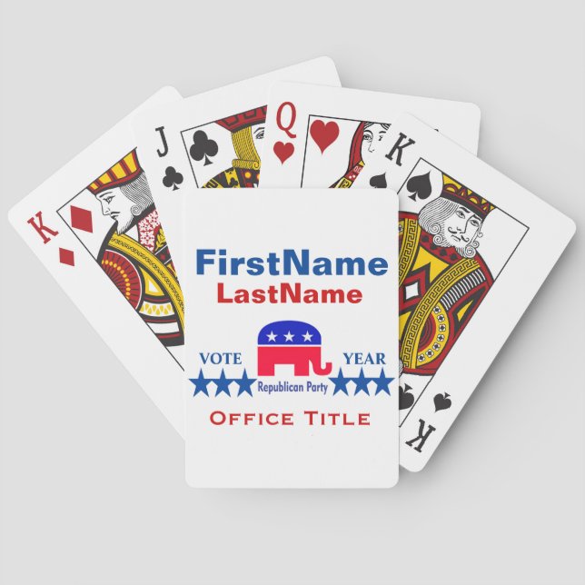 Republikanska mallar casinokort (Baksidan)