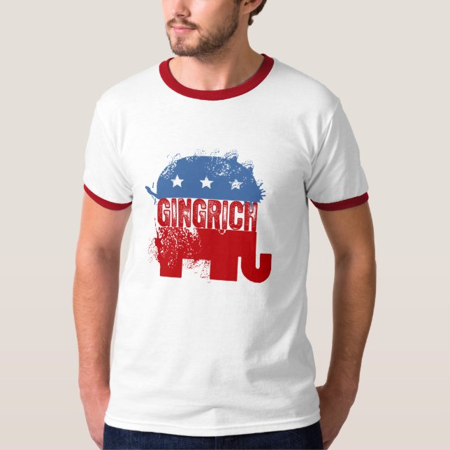 REPUBLIKANSKA NEWT GINGRICH T-SHIRT (Framsida)