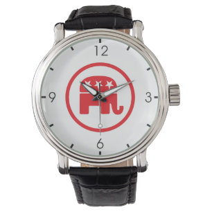 Republikanska Party politiska emblem (elefant) Armbandsur