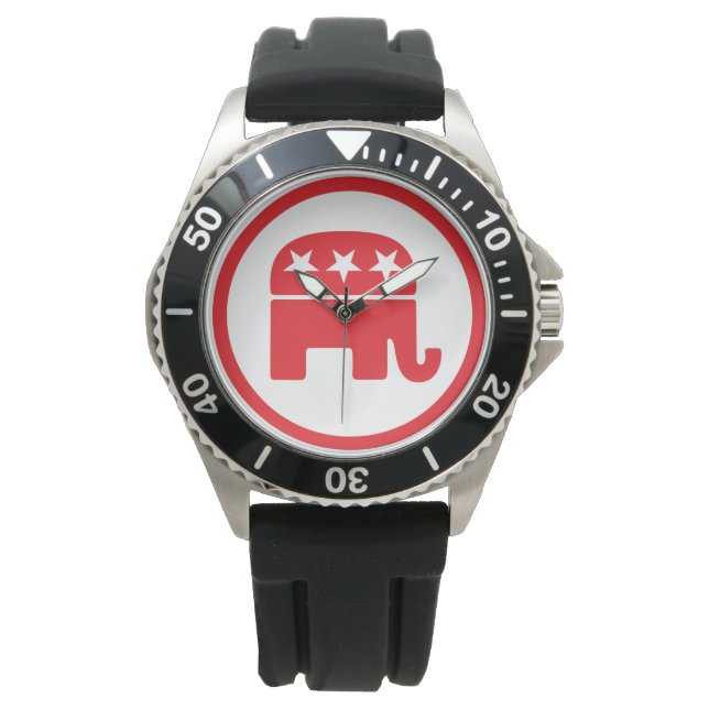 Republikanska Party politiska symbol (elefant) Armbandsur (Framsida)