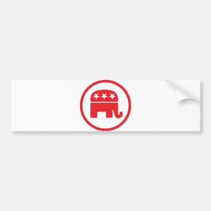 Republikanska Party politiska symbol (elefant) Bildekal
