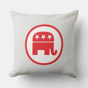 Republikanska Party politiska symbol (elefant) Kudde