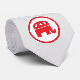 Republikanska Party politiska symbol (elefant) Slips