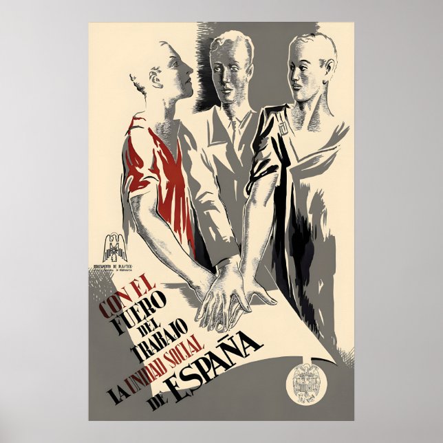 Republikanska Spaniens propagandaaffisch från span Poster (Framsidan)