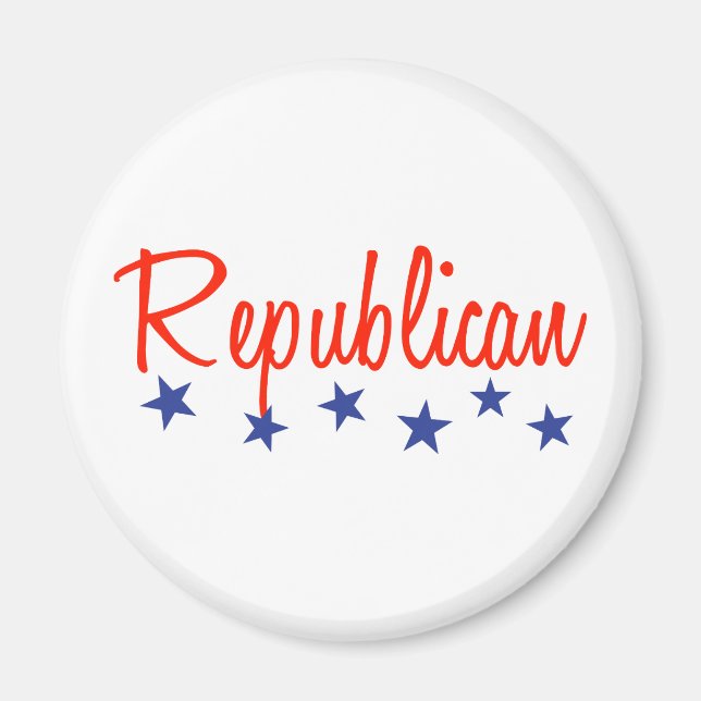 Republikanska (stjärnor) magnet (Framsidan)