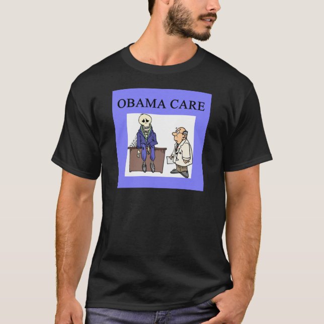 republikanskt konservativt anti obama skämt t-shirt (Framsida)