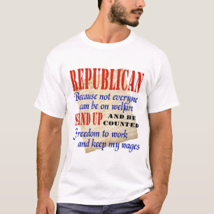 Republikanskt stativ upp skjortan t-shirt