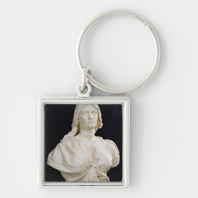 Republiken, 1880 fyrkantig silverfärgad nyckelring (Framsidan)