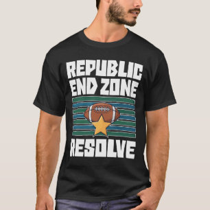 REPUBLIKEN ÄNDZON UPPHÖJELSE - NEW ENGLAND-FOTBOLL T SHIRT