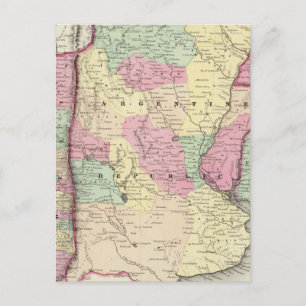 Republiken Argentina, Chile, Uruguay och Paraguay Vykort