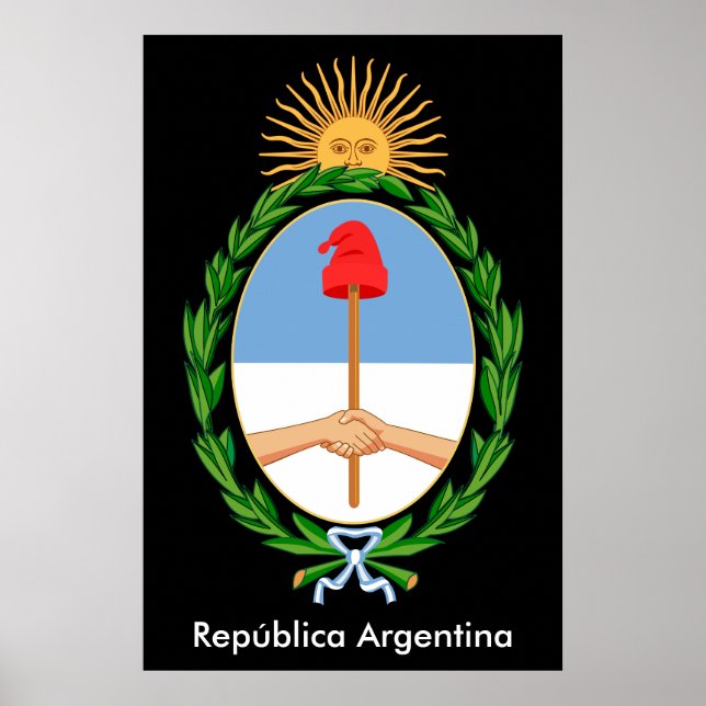 Republiken Argentina - Emblem Poster (Framsidan)