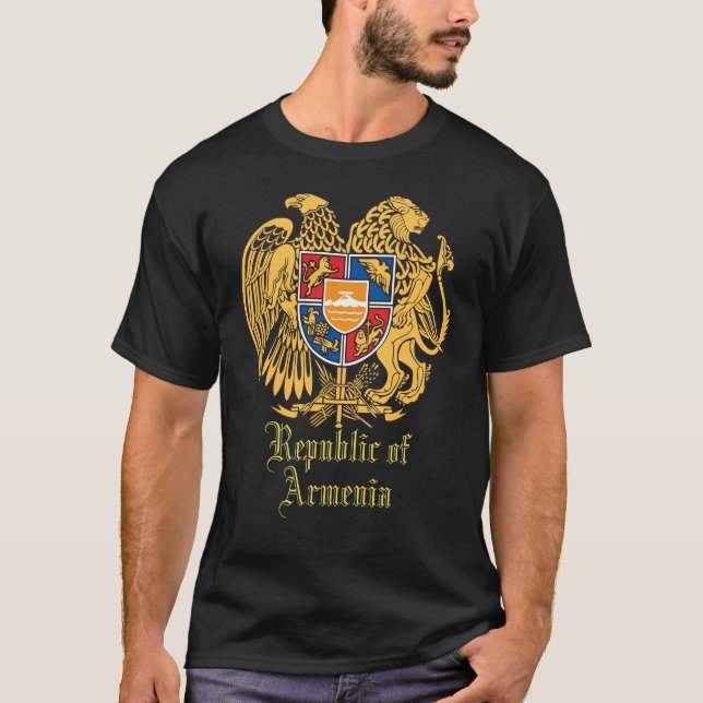 Republiken Armenien Shirt Tee Shirt (Framsida)