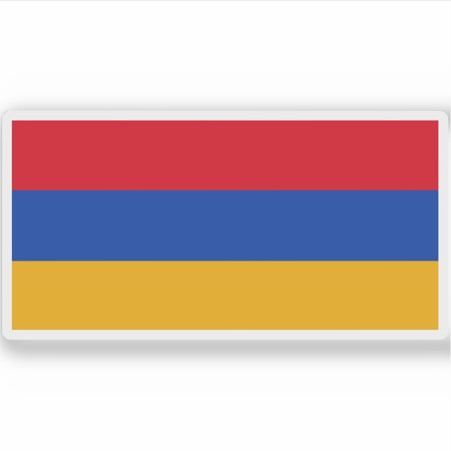 Republiken Armeniens flagga Klistermärken (Framsida)
