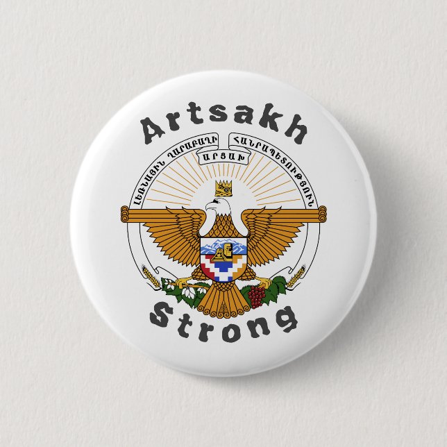 Republiken Artsakh Strong Knapp (Framsida)