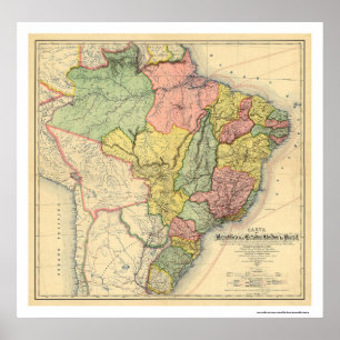 Republiken av Brasilien kartlägger 1892 Poster