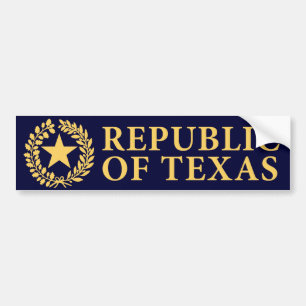 Republiken av Texas förseglar Bildekal