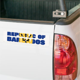 Republiken Barbados Car Bildekal