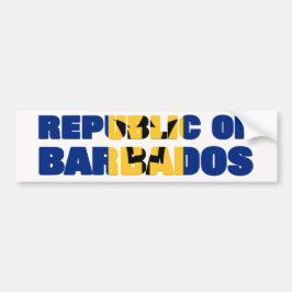 Republiken Barbados Car Bildekal