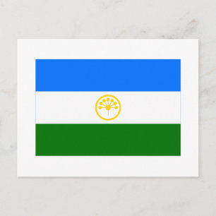 Republiken Bashkortostan Flagga Vykort