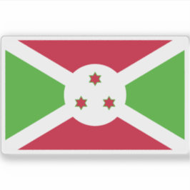 Republiken Burundi flagga Klistermärken