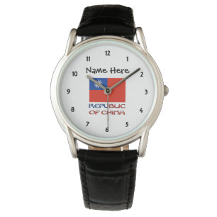 Republiken China Taiwanesiska Flagga Personlig Armbandsur