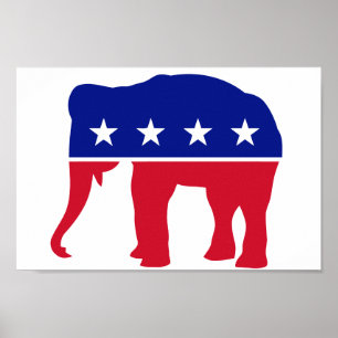 REPUBLIKEN ELEPHANT LOGOTYP POSTER