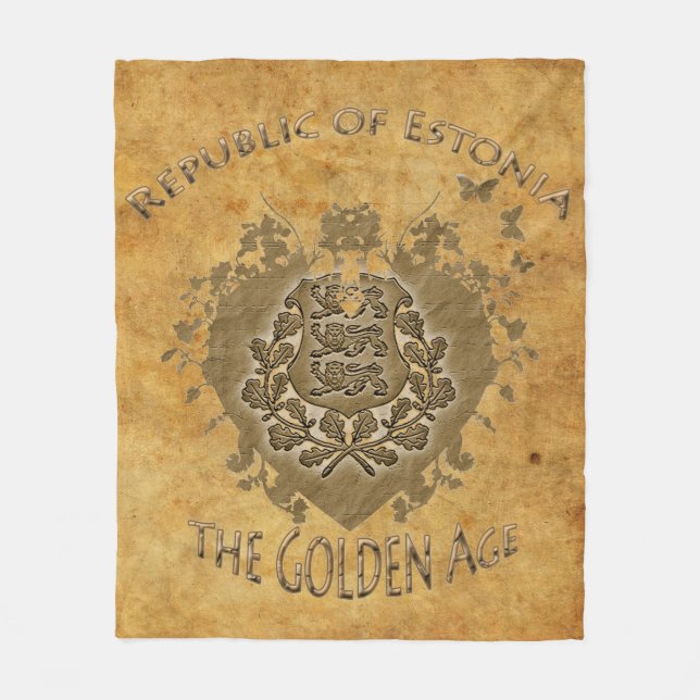 Republiken Estland Fleece Blanket! (Framsidan)
