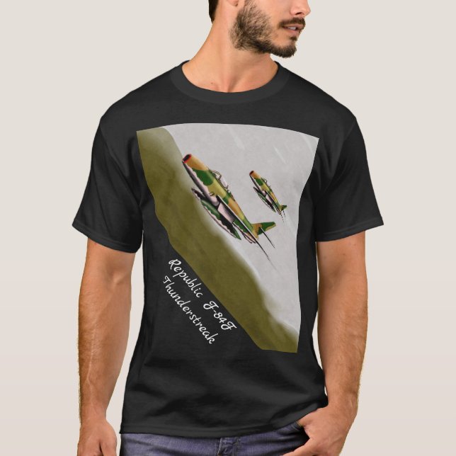 Republiken F-84F Thunderstreak T Shirt (Framsida)