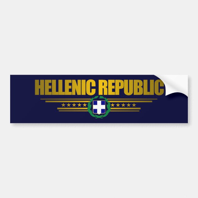Republiken Grekland (Grekland) Bildekal (Framsidan)