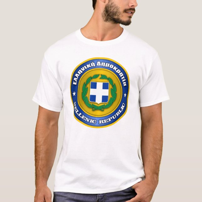Republiken Grekland (Grekland) Medallion Apparel Tee (Framsida)