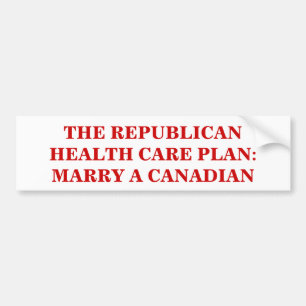 REPUBLIKEN HÄLSOVÅRD: MARRY A CANADIAN. BILDEKAL