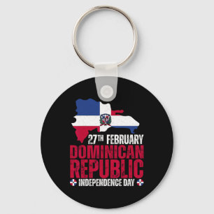 Republiken Independence day Dominikanska Flagga oc Nyckelring