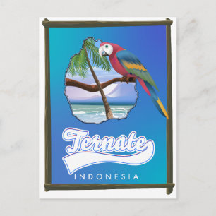 Republiken Indonesien (Nias Island) resa karta Inbjudan Vykort