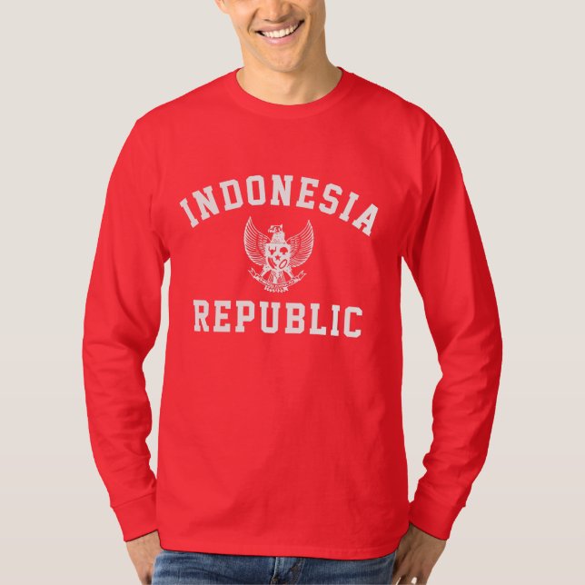Republiken Indonesien  T Shirt (Framsida)