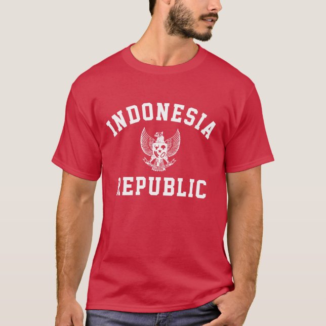 Republiken Indonesien  T Shirt (Framsida)