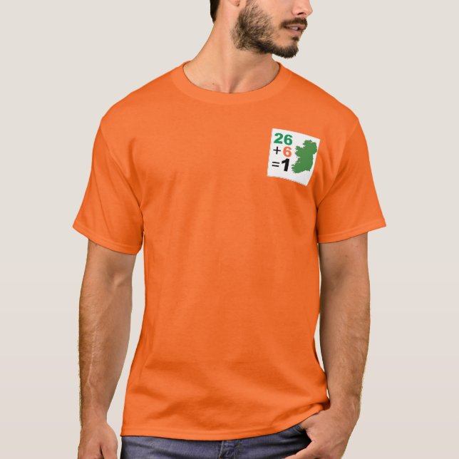 Republiken Irland 26+6=1 TShirt-Orange T Shirt (Framsida)
