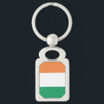Republiken Irland Metall Keychain Flagga Rektangulärt Silverfärgad Nyckelring<br><div class="desc">Irland,  irländskt,  irländskt,  irländskt,  flagga,  republikens,  Europas,  resans,  land,  pridets,  souvenirs</div>