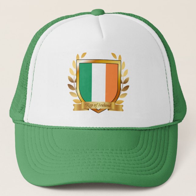 Republiken Irlands flagga sköld Keps (Framsida)
