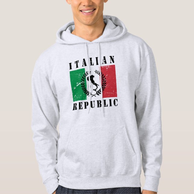 Republiken Italien Hoodie (Framsida)