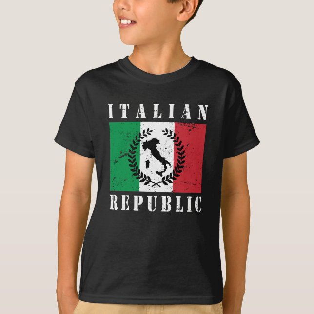 Republiken Italien T-shirt (Framsida)