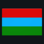 Republiken Karelen Flagga Fototryck<br><div class="desc">Patriotiska flagga i Karelen.</div>