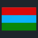 Republiken Karelen Flagga Fototryck<br><div class="desc">Patriotiska flagga i Karelen.</div>