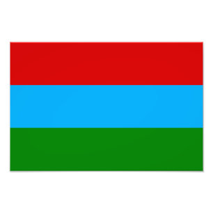 Republiken Karelen Flagga Fototryck