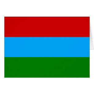 Republiken Karelen Flagga Hälsningskort